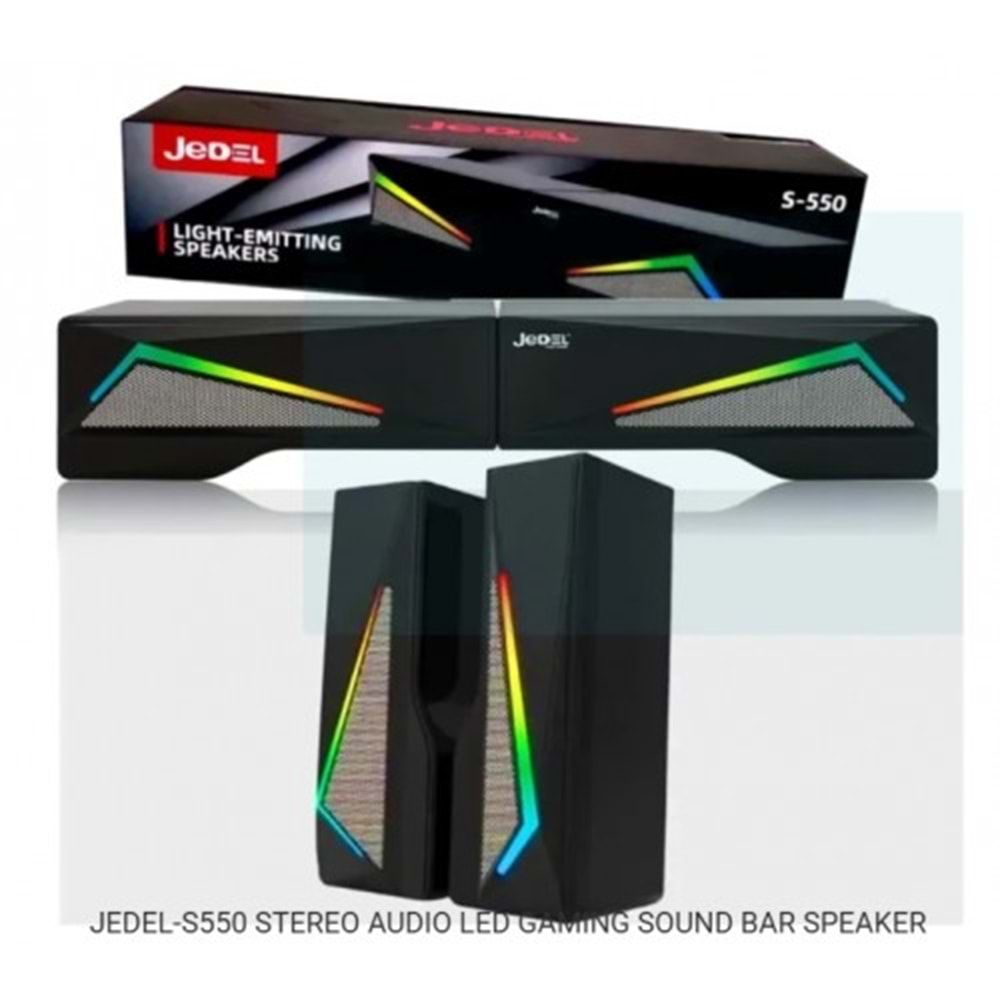 JEDEL S550 1+1 RGB HOPARLÖR USB SPEAKER